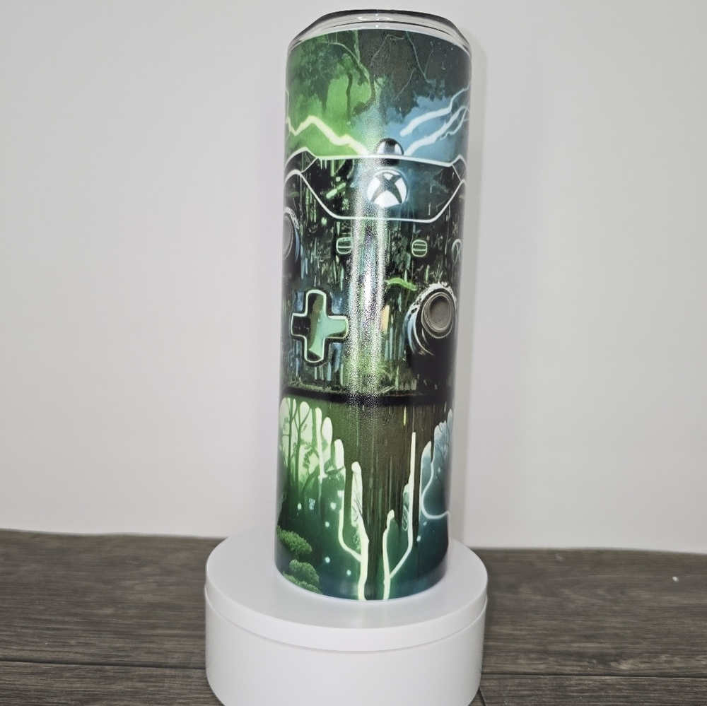 Green Drinkware with Futuristic Design